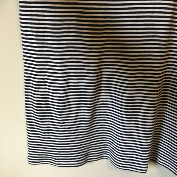 Talbots Pima Cotton Nautical Striped Beaded Starfish Tee - Picture 5 of 15